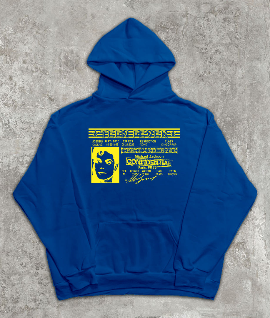 Michael Jackson Hoodie Bleu